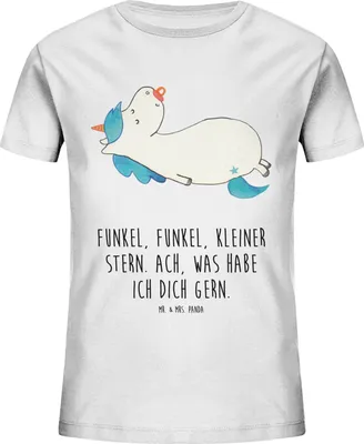 Produktbild von Mr. & Mrs. Panda Kleinkinder T-Shirt Einhorn Schnuller 5-6 Jahre (110/116) - Weiß - Geschenk, Kinder Baumwoll, Unicorn, Säugling, Kindershirt, Shirt, Teenager, Geburtstag