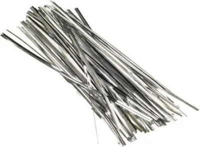 Produktbild von Druciki w plastiku srebrne 18cm 50szt