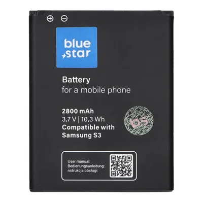 Immagine prodotto di Batteria Samsung Galaxy S3 (I9300) (Sostituzione per EB-L1G6LLU) 2800 mAh Li-Ion BS PREMIUM