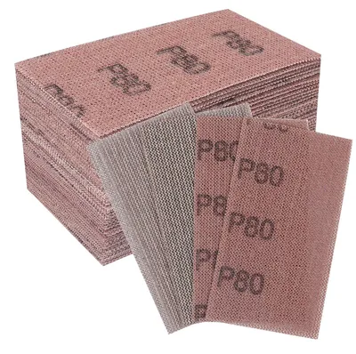 Productafbeelding van Schuurvellen, 50 stuks, 70x125 mm, korrel 80, voor Mirka handschuurmachines, stofvrij