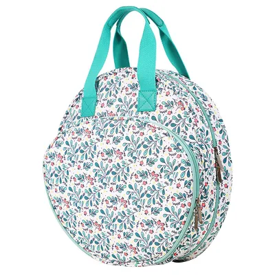 Produktbild von Sticktasche für Projekte, Tragetasche mit Griff und Fächern, zur Aufbewahrung von Garn, Stickrahmen & Zubehör