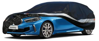 Zdjęcie produktu dla Pokrowiec samochodowy, 10 warstw, wodoodporny i oddychający, dla BMW serii 1 (2017-2023), kolor: czarny
