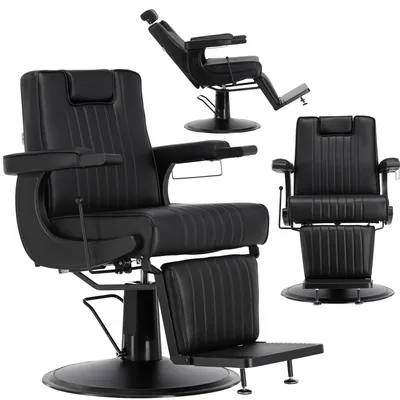 Image de Fauteuil de barbier Olix hydraulique pour salon de coiffure barber shop Barberking