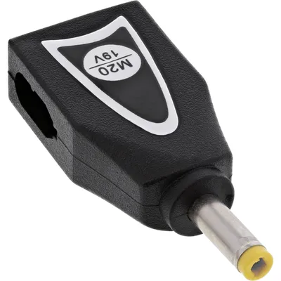 Produktbild von InLine® Wechselstecker M20 (19V) für Universal Netzteil, 90W/120W, schwarz