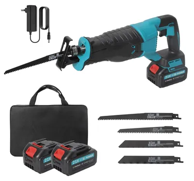 Image de Scie sauteuse sans fil - Moteur sans balais - 10 000 oscillations par minute - Pour bois, métal, PVC et branches - Batterie 18V incluse - Noir
