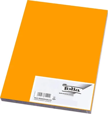 Produktbild von folia Moosgummi (B)290 x (H)400 mm dunkelgelb 2 mm 5 Stück