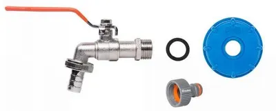 Obrázek produktu pro BRADAS Sada pro kontejner na vodu IBC, uzávěr IBCS60 a zahradní ventil GKK04123413Z BR-IBCS60-KK04123413Z