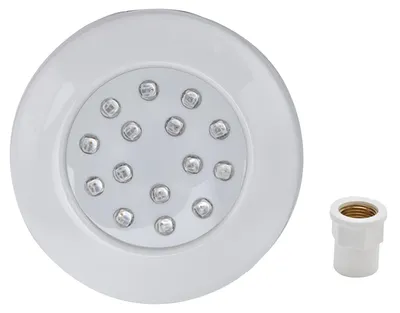 Zdjęcie produktu dla 7W LED-Poolleuchte IP68 RGB Vollkleber Kolorowa, regulowana lampa ogrodowa do fontanny w stawie