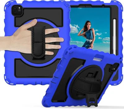 Image de Étui pour iPad Pro 11" avec support et bandoulière Bleu