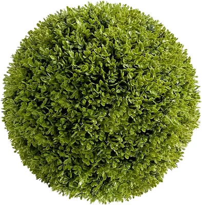 Productafbeelding van Kunststof buxusbollen, 40 cm – set van 2. Kunstplanten voor tuin, balkon, bruiloft en woondecoratie – groen