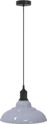 Zdjęcie produktu dla Lampa Wisząca Z Regulacją Wysokości E27 Połysk Szary Metal Lumarko!