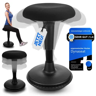 Produktbild von Ergonomischer Höhenverstellbarer Hocker für Sitz- und Stehgebrauch