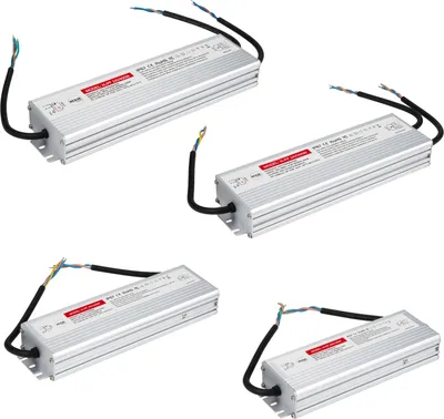 Produktbild von HEXIM LIGHT Netzteil IP67 Trafo 24V/DC Transformator 100-400W, 4.16A-16.6A - kein LED-Flimmern, kein Transformator-Rauschen - Driver Converter für LED Strip Band (H-PF 24V-400W / 1STK)