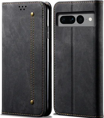 Produktbild von Google Pixel 8 Hülle, Leder Brieftasche Flip Bookstyle Schutzhülle mit Standfunktion für Google Pixel 8 Schwarz