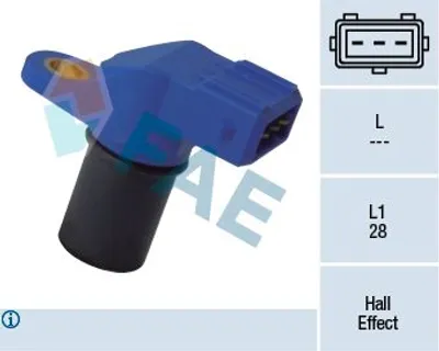 Produktbild von FAE Motordrehzahlsensor Drehzahl-Sensor 79102 passend für PEUGEOT 206 Schrägheck (2A/C)