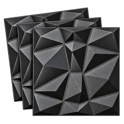 Produktbild von 3D Paneele Wandpaneele Polystyrol XPS – Styropor Verkleidung für Wand & Decke – 50x50 cm (0,25 m²) – Leicht, Flexibel & Einfach zu Montieren