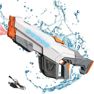 Produktbild von Elektrische Wasserpistole mit Automatischer Wasseraufnahme 1000ml Kapazität Große Reichweite Weiß