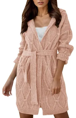 Productafbeelding van V-hals Open Front Dikke Cardigan voor Dames