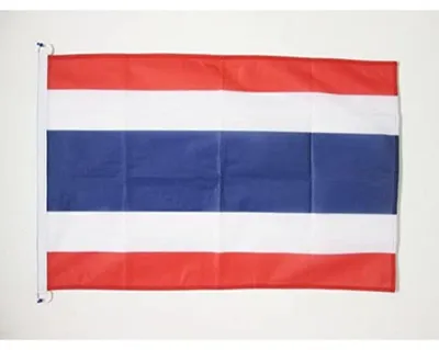 Produktbild von Bootsflagge Thailand 90x60 cm aus Mesh-Polyester mit Kunststoffringen