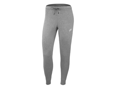 Produktbild von Nike W Nsw Essntl Pant Tight Flc Dk Grey Heather/White L