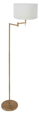 Obrázok produktu pre Mexlite - lampa stojaca - Bella - bronz - ľan kov - Ø 45cm - E27 - 3871BR