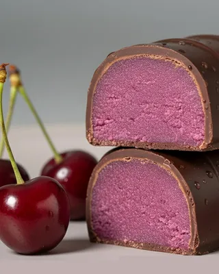 Productafbeelding van Lemke Marzipaanbrood, Intense Kersen smaak, 120 g – Handgemaakt – Fijn marzipaan met een fruitige kersenaccent in edelbittere chocolade – Premium marzipaan uit Berlijn