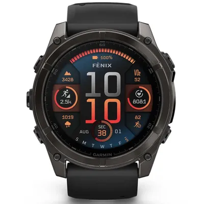 Produktbild von Garmin Fenix 8, 3,56 cm (1.4"), AMOLED, Touchscreen, 32 GB, GPS, 76 g