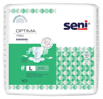 Produktbild von 6x Seni Optima Trio Inkontinenzvorlagen mit Hüftbund - 10 Stück - L - 5900516138028 | Packung (10 Stück)