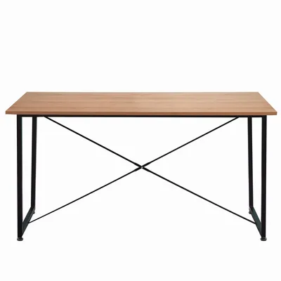 Produktbild von SIT Möbel Tisch 140 x 70 x 73 cm | Tischplatte Natur mit 18 mm Furnier | Metallgestell schwarz | 19001-43 | Serie TISCH