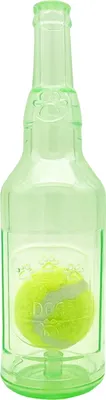 Produktbild von Crunchnplay Flaschenspielzeug Zentric Shop Flaschenspielzeug für Hunde Wasserflasche Kauspielzeug Plastikflaschen-Cruncher mit quietschendem Tennisball