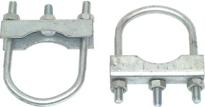 Produktbild von 2 x Rohrdeichselbefestigung Klemmschelle Klemmhalter Stützradhalter Stützrad