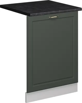 Produktbild von Vicco Geschirrspülblende Fame-Line, 60 cm , AP Anthrazit, Grün-Gold Landhaus/Weiß