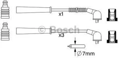 Produktbild von Bosch Zündleitungssatz  0 986 357 265