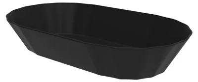 Produktbild von Wiederverwendbare ovale ToGo Snackschale in Schwarz für Take-away Essen