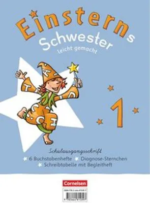 Immagine prodotto di Einsterns Schwester Leicht gemacht 01 - Erstlesen - Neubearbeitung 2021 - Schulausgangsschrift: 6 Buchstabenhefte im Paket - Mit Schreibtabelle und Begleitheften
