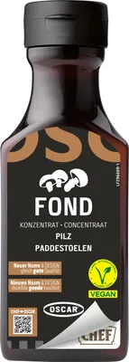 Produktbild von Oscar Pilzfond Konzentrat ist geeignet für Suppen und Soßen 190ml