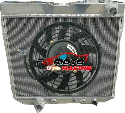 Image de Radiateur Ford Mustang V8, construction robuste en aluminium, capacité de refroidissement accrue, ajustement précis