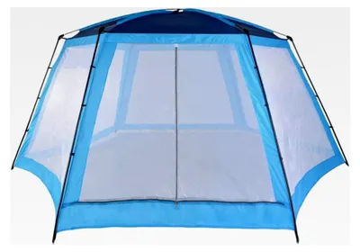 Produktbild von Pavillon für Pool, Poolzelt, Stoff mit Stahlrahmen, 660 x 580 x 250 cm (Blau)