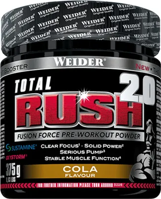 Produktbild von Weider Total Rush 2.0 Booster 375g - Cola