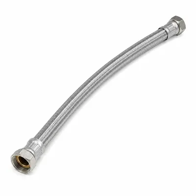 Produktbild von sanicomfort Edelstahl-Panzerschlauch DN25, 1 Zoll IG x IG, 1000 mm