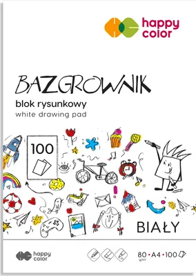 Obrázok produktu pre Happy Color Blok rysunkowy A4 100 arkuszy 80g