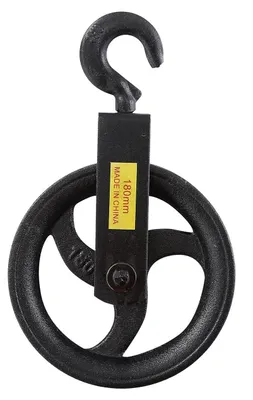 Handrad mit Seilrolle 180 mm, Gusseisen
