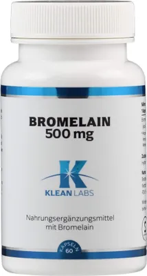 Productafbeelding van Bromelain 500mg, KLEAN LABS, 60 capsules
