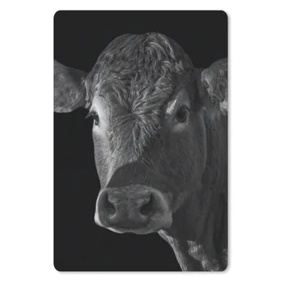 Produktbild von MuchoWow® Mauspad Mousepad Kuh - Tiere - Schwarz - Weiß - Porträt 40x60 cm - Mousepads - Maus Mat - Pad - Mausunterlage - Schreibtisch Accesoire