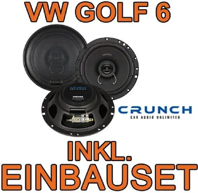 Produktbild von Crunch DSX62- 16,5cm Koaxsystem für VW Golf 6 - justSOUND