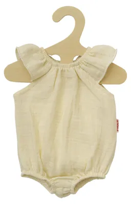 Produktbild von Puppen-Body mit Rüschen ecru 28-35cm aus 100% Baumwolle