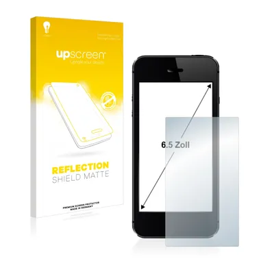 Produktbild von upscreen Schutzfolie für Smartphones und Handys mit 16.5 cm (6.5 Zoll) Displays 143 x 78 mm Displayschutz Displayschutzfolie Folie Matt Entspiegelungsfolie
