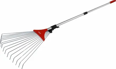 Immagine prodotto di Rastrello regolabile con manico telescopico, lunghezza 80-158 cm, larghezza 18-59 cm