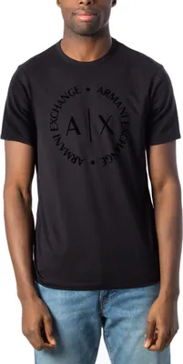 Image de Armani Exchange T-shirt noir avec logo - Xl