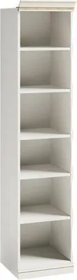 Obrázok produktu pre Vysoký regál Policový regál Skriňa Policový regál Drevený rám Regál na knihy